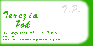 terezia pok business card